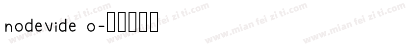 nodevide o字体转换